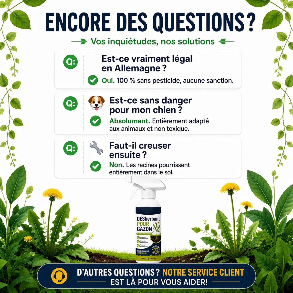 upsell-🔥 50 % DE RÉDUCTION 🌿 Désherbant – Efficace contre les mauvaises herbes & leur repousse | Jardin, allées & cour ⚡ (Copy)