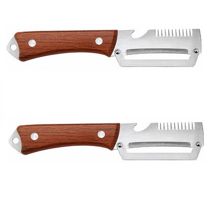 upsell-🔪🥬 Achetez-en 1, obtenez-en 1 GRATUITEMENT ! 🥔 Éplucheur Multifonctionnel en Bois – Lame Inox Ultra-Tranchante + Décapsuleur Intégré 🥕🍎🎁