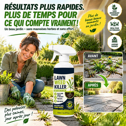 🌱 -50 % 🌿 Stop mauvaises herbes – efficace contre les mauvaises herbes & limite leur repousse | Pour jardin, allées & cour ⚡