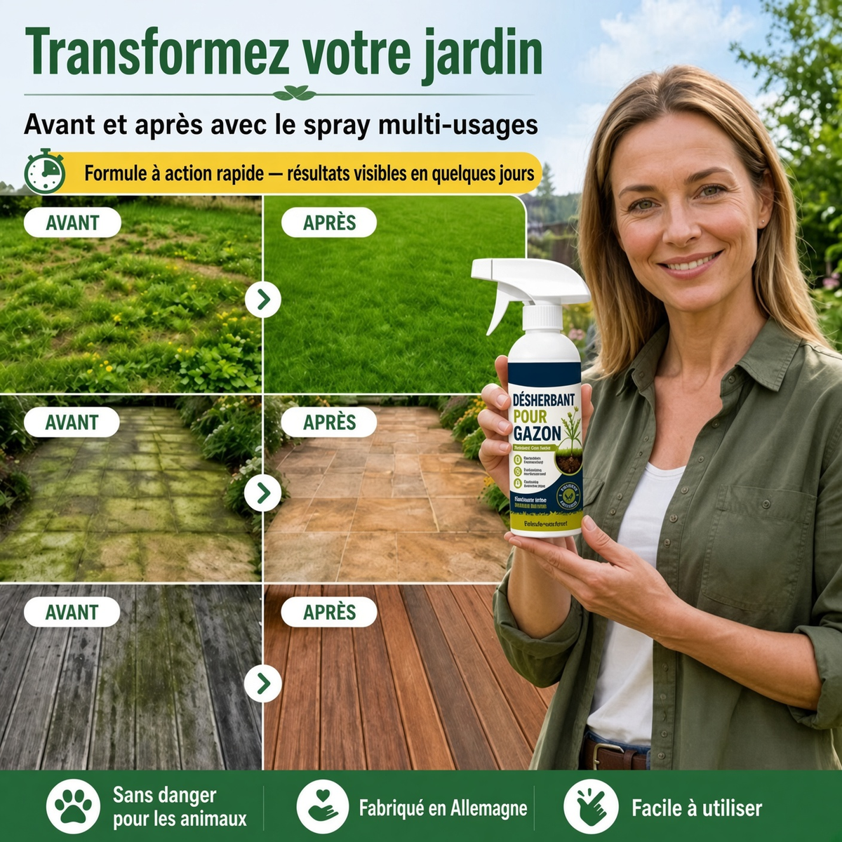 upsell-🔥 50 % DE RÉDUCTION 🌿 Désherbant – Efficace contre les mauvaises herbes & leur repousse | Jardin, allées & cour ⚡ (Copy)