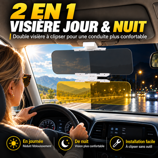 ☀️ Pare-soleil HD jour & nuit – Anti-éblouissement & universel ✨