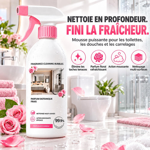 🧼 PROMO FLASH : 50% DE RÉDUCTION ! 🌸Spray Nettoyant Multi-Surfaces pour Salle de Bain – Anti-Taches Sans Frotter & Parfum Végétal for Brillance Éclatante au Quotidien ✨