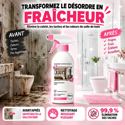 🧼 PROMO FLASH : 50% DE RÉDUCTION ! 🌸Spray Nettoyant Multi-Surfaces pour Salle de Bain – Anti-Taches Sans Frotter & Parfum Végétal for Brillance Éclatante au Quotidien ✨