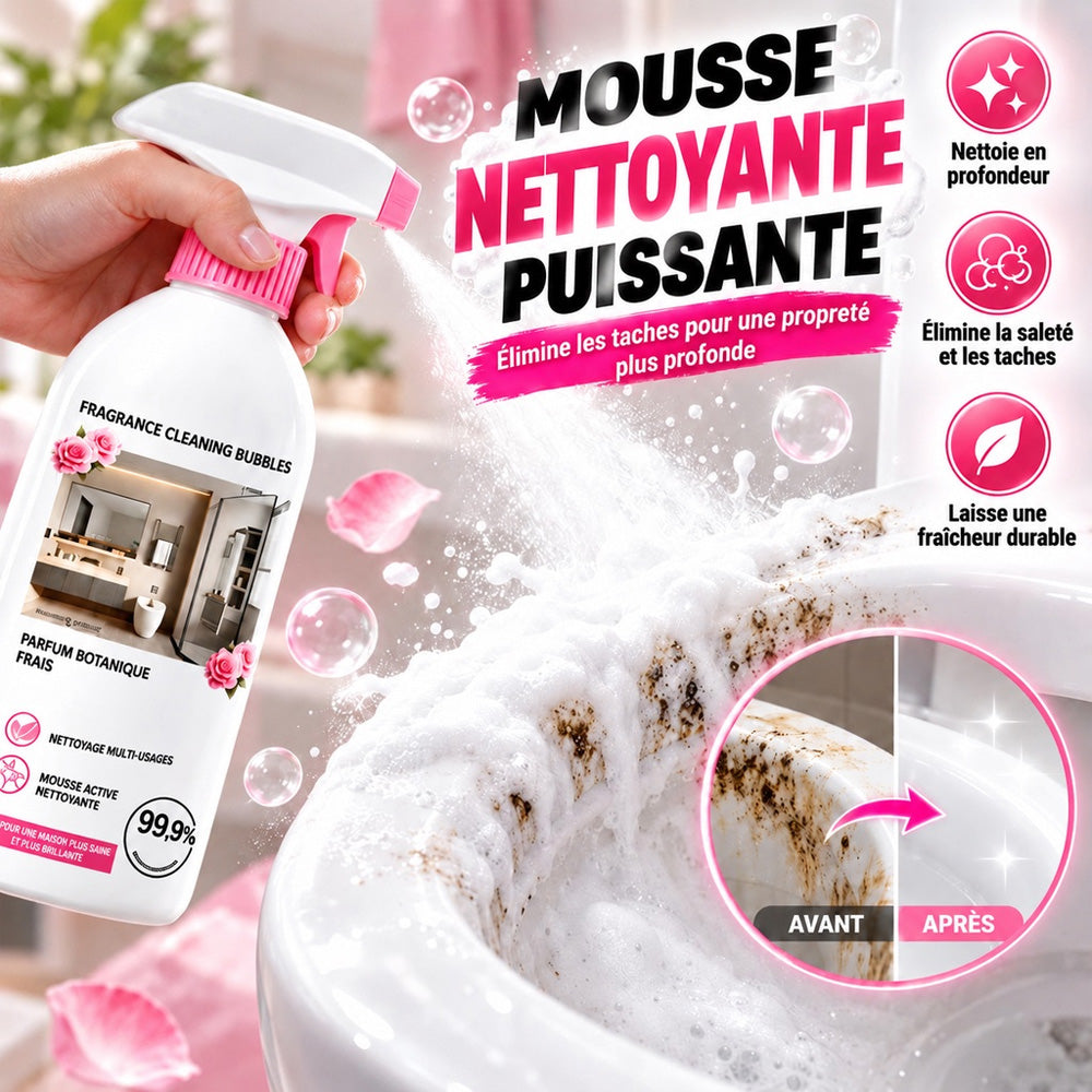 🧼 PROMO FLASH : 50% DE RÉDUCTION ! 🌸Spray Nettoyant Multi-Surfaces pour Salle de Bain – Anti-Taches Sans Frotter & Parfum Végétal for Brillance Éclatante au Quotidien ✨