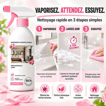 🧼 PROMO FLASH : 50% DE RÉDUCTION ! 🌸Spray Nettoyant Multi-Surfaces pour Salle de Bain – Anti-Taches Sans Frotter & Parfum Végétal for Brillance Éclatante au Quotidien ✨