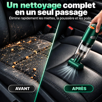 📢📢 -50 % !! ⏰ Aspirateur de voiture sans fil nouvelle génération – Puissance d’aspiration de 10 000 Pa et batterie de 4 000 mAh 🚗