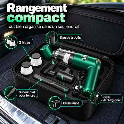 📢📢 -50 % !! ⏰ Aspirateur de voiture sans fil nouvelle génération – Puissance d’aspiration de 10 000 Pa et batterie de 4 000 mAh 🚗