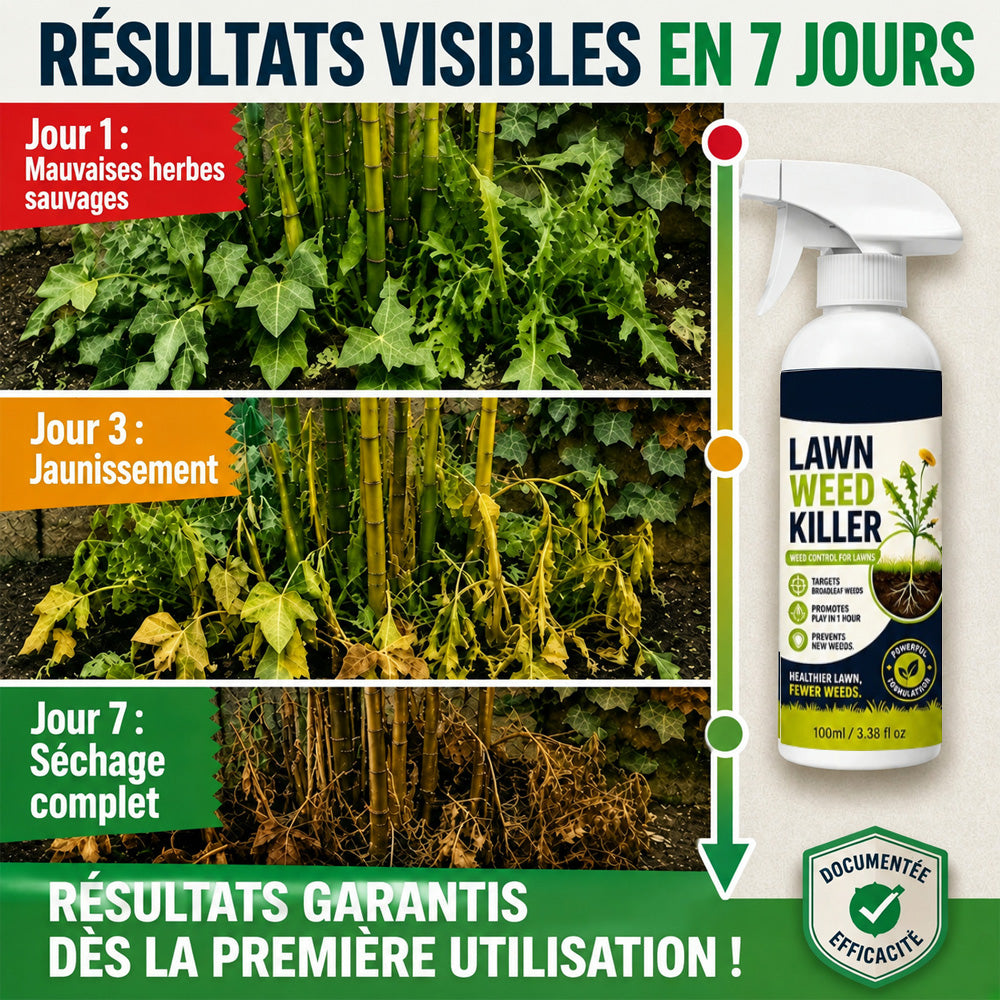 🌱 -50 % 🌿 Stop mauvaises herbes – efficace contre les mauvaises herbes & limite leur repousse | Pour jardin, allées & cour ⚡