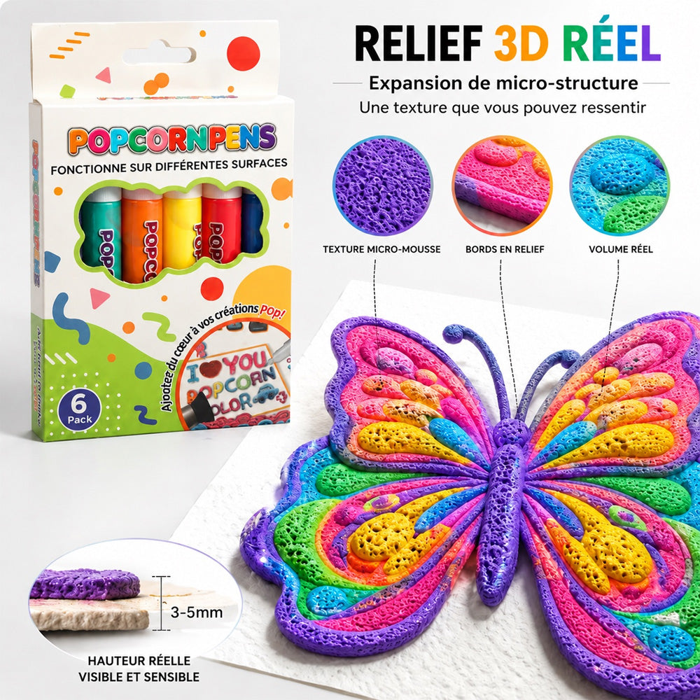 Économisez 50 % en commandant aujourd’hui丨IEY® Stylo d’art 3D – Transformez vos dessins plats en créations 3D à toucher 🪄