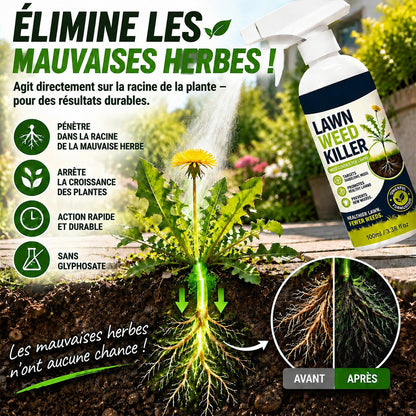 🌱 -50 % 🌿 Stop mauvaises herbes – efficace contre les mauvaises herbes & limite leur repousse | Pour jardin, allées & cour ⚡