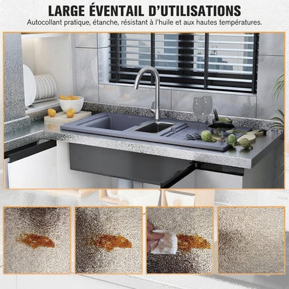 🛡️ 2 achetés = 1 offert 🎁 Autocollants de cuisine – Adhésif cuisine anti-graisse pour protéger vos surfaces.