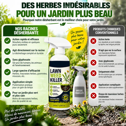 🌱 -50 % 🌿 Stop mauvaises herbes – efficace contre les mauvaises herbes & limite leur repousse | Pour jardin, allées & cour ⚡