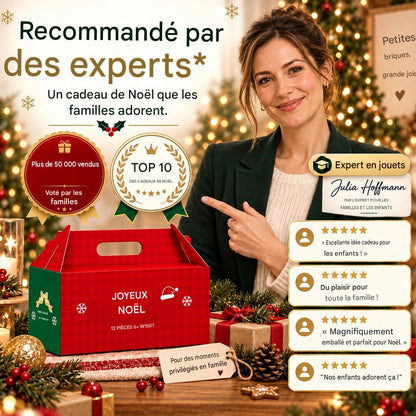 ⏳ Économisez 49 % aujourd’hui seulement – 🎄 Kit de construction de Noël miniatures sur 12 jours | 12 modèles festifs uniques à construire soi-même avec anneaux de suspension – parfaits pour décorer le sapin, les couronnes et vos décorations de Noël 🧱