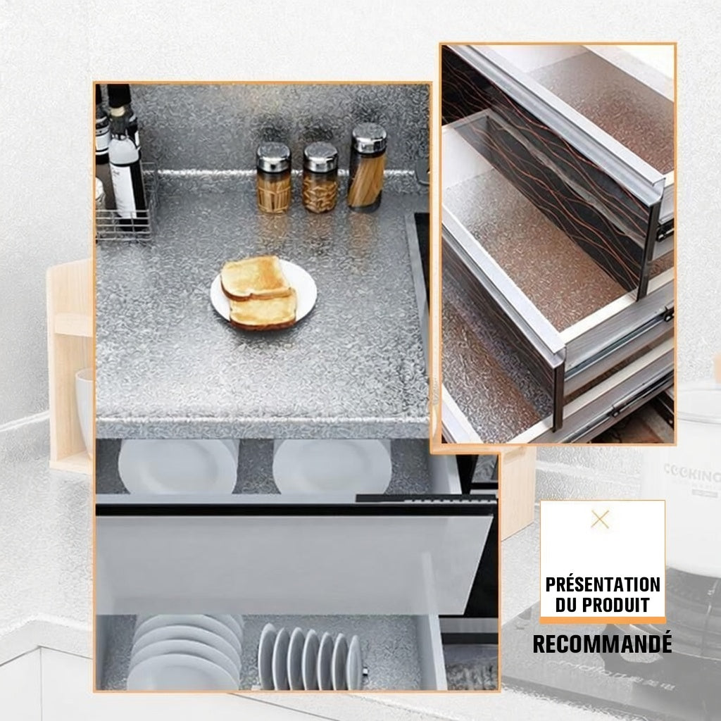 🛡️ 2 achetés = 1 offert 🎁 Autocollants de cuisine – Adhésif cuisine anti-graisse pour protéger vos surfaces.