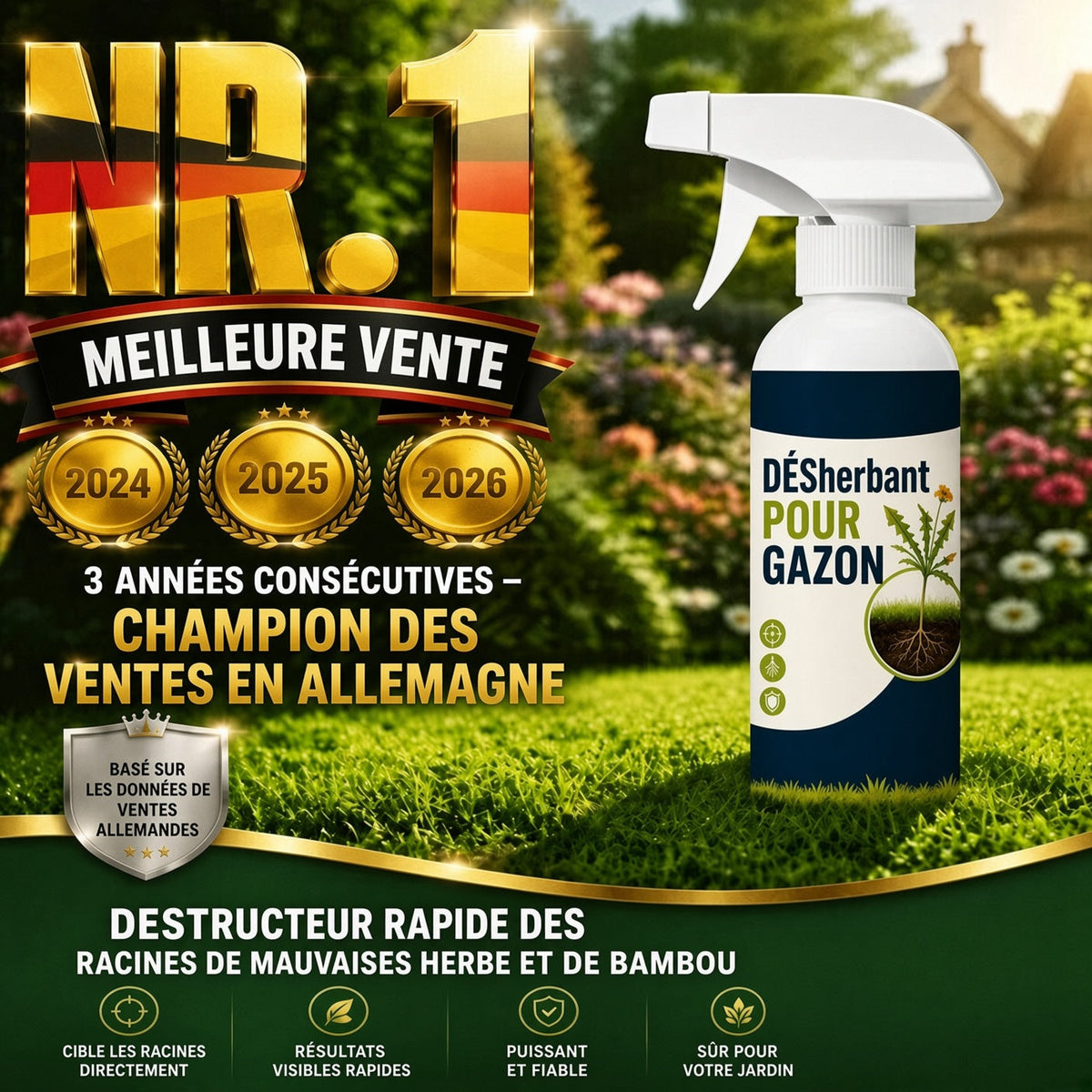 upsell-🔥 50 % DE RÉDUCTION 🌿 Désherbant – Efficace contre les mauvaises herbes & leur repousse | Jardin, allées & cour ⚡ (Copy)