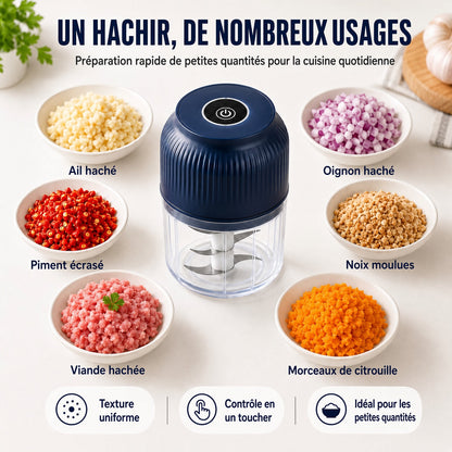 🔥50 % DE RÉDUCTION ! Hachoir Électrique à 6 Lames｜Hache Légumes, Oignons, Herbes, Noix & Viande｜Sans Fil, à Une Touche & Facile à Nettoyer upsell