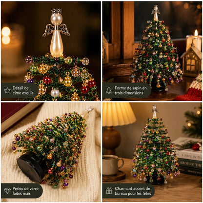 🎄✨ Kit de sapin de Noël perlé à faire soi-même – 🎅Créez votre propre décoration de Noël scintillante
