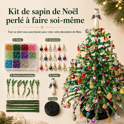 🎄✨ Kit de sapin de Noël perlé à faire soi-même – 🎅Créez votre propre décoration de Noël scintillante