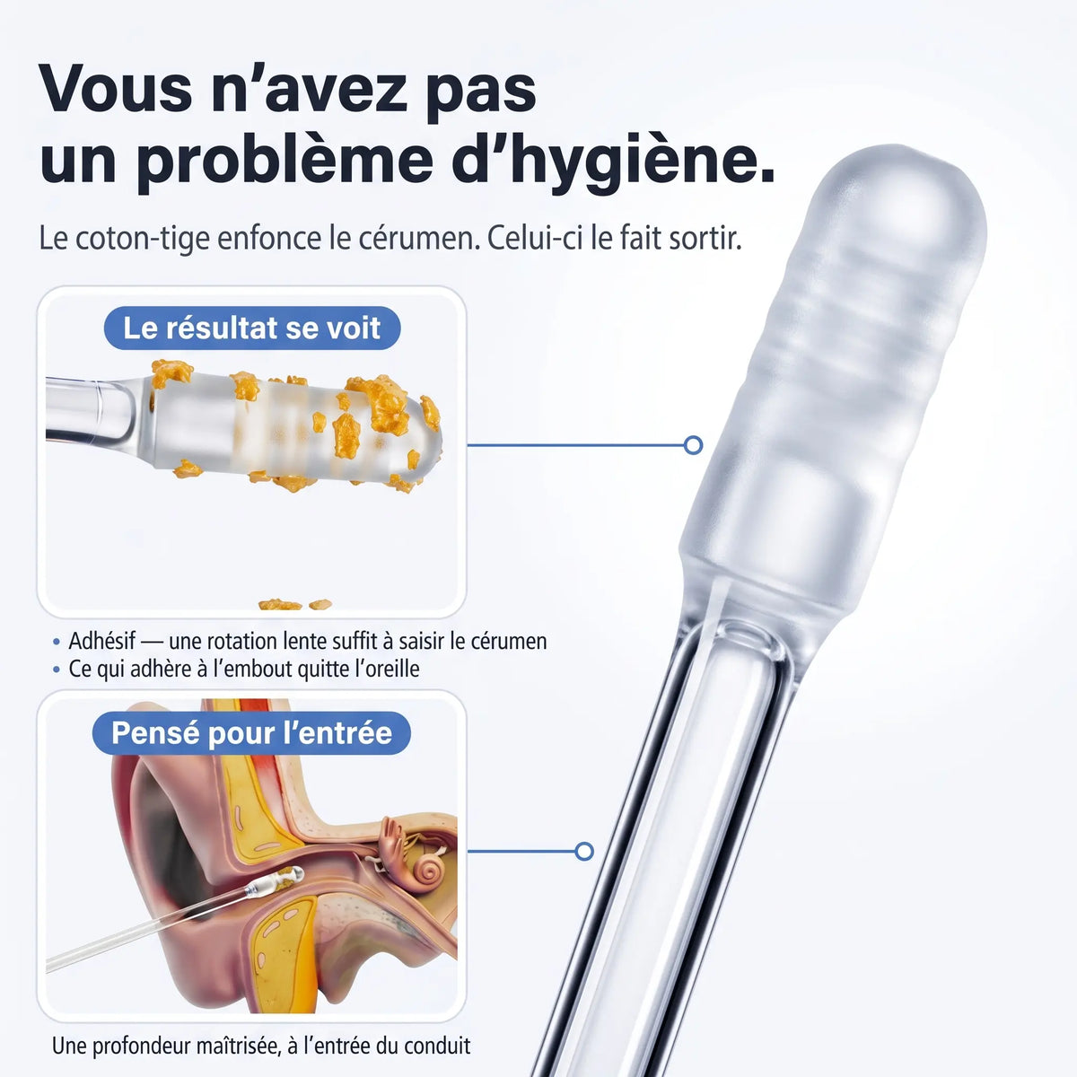 Darosoma® Nettoyeur d'oreille adhésif