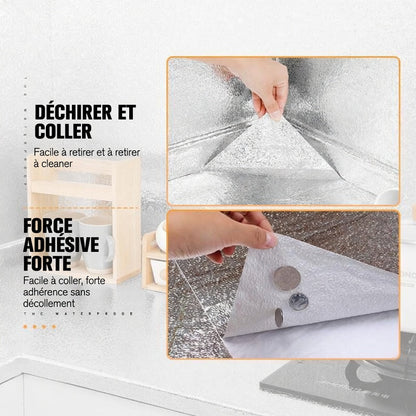 🛡️ 2 achetés = 1 offert 🎁 Autocollants de cuisine – Adhésif cuisine anti-graisse pour protéger vos surfaces.