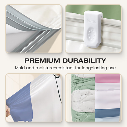 🧳💨 -50 % ! Sacs de rangement sous vide sans pompe – Appuyez et scellez, aucune pompe nécessaire.  🛏️🗄️