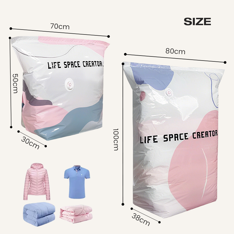 🧳💨 -50 % ! Sacs de rangement sous vide sans pompe – Appuyez et scellez, aucune pompe nécessaire.  🛏️🗄️